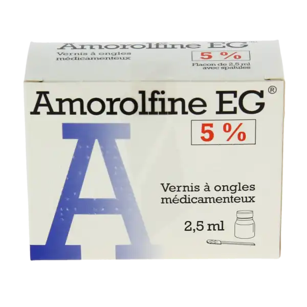Amorolfine Eg 5%, Vernis à Ongles Médicamenteux