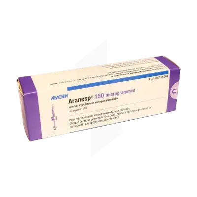 ARANESP 150 microgrammes, solution injectable en seringue préremplie