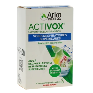 Arkopharma Activox Comprimés Pour Inhalation Boîte De 20