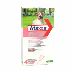 Ataxxa 500 Mg/100 Mg Solution Pour Spot-on Pour Chiens De 4 Kg A 10 Kg, Solution Pour Spot-on