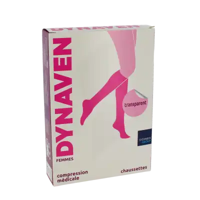 Dynaven Transparent Chaussettes  Femme Classe 2 Beige Clair Large Long- à SENNECEY-LÈS-DIJON