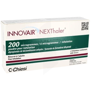Innovair Nexthaler 200 Microgrammes/6 Microgrammes Par Inhalation, Poudre Pour Inhalation
