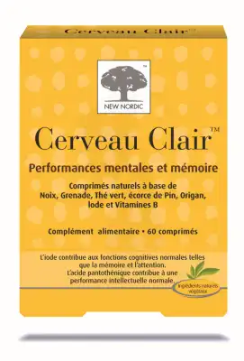 New Nordic Cerveau Clair Mémoire Concentration Comprimés B/60 à Paris