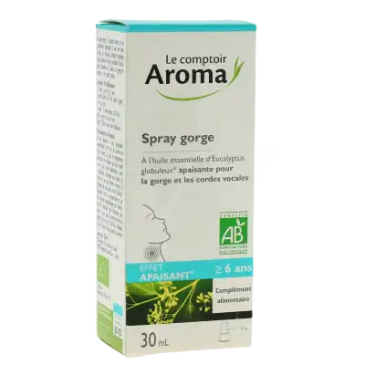 Le Comptoir Aroma Spray gorge Effet apaisant Bio Spray de 30 ml