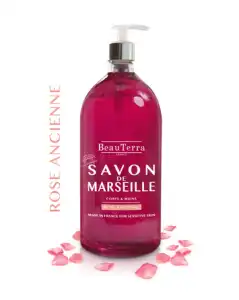 Beauterra - Savon De Marseille Liquide - Rose Ancienne - 300ml à LA COTE-SAINT-ANDRÉ