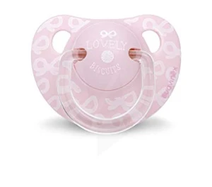 Suavinex Sucette Physiologique Silicone 0-6mois Biscuit Rose