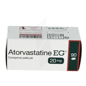 Atorvastatine Eg Labo 20 Mg, Comprimé Pelliculé