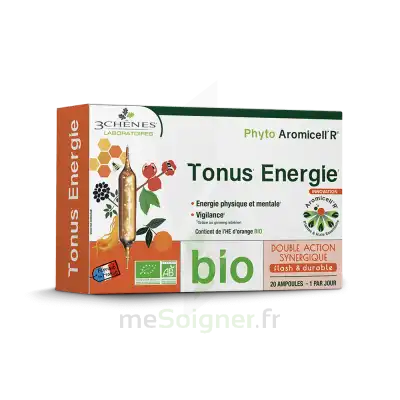 Phyto Aromicell'r Tonus Energie Solution Buvable Bio 30 Ampoules /10ml à Nice