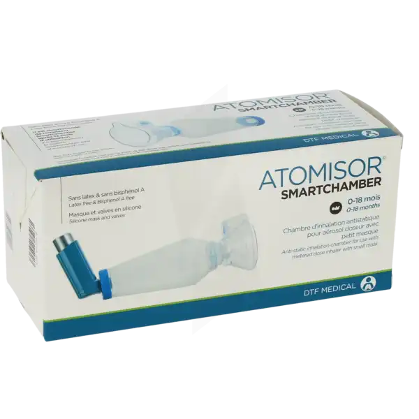 Atomisor Smartchamber Chambre Inhalation Avec Masque Nourrisson 0-18mois