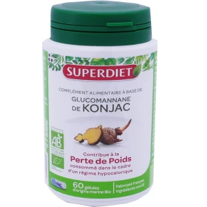 Superdiet Glucomannane De Konjac Bio Gélules B/60