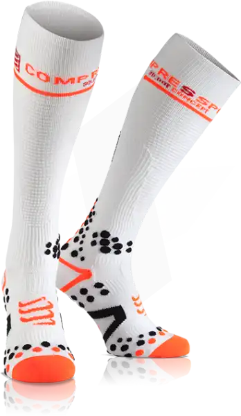 Compressport Fullsocks Blanc 2l