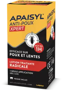 Apaisyl Xpert Lotion Traitante Poux Lentes 100ml à Paris
