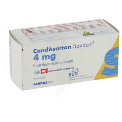 Candesartan Sandoz 4 Mg, Comprimé Sécable à Bordeaux