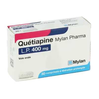 Quetiapine Viatris Lp 400 Mg, Comprimé à Libération Prolongée à CHASSE SUR RHÔNE