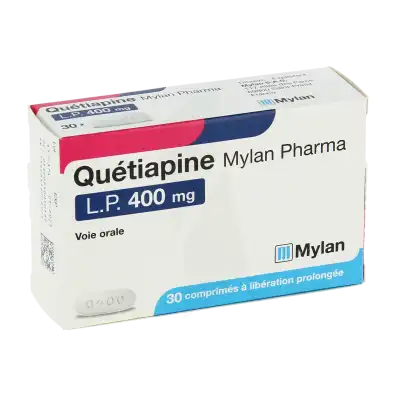 Quetiapine Viatris Lp 400 Mg, Comprimé à Libération Prolongée à CHAMBÉRY