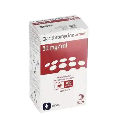 Clarithromycine Arrow 50 Mg/ml, Granulés Pour Suspension Buvable à Vaulx-en-Velin