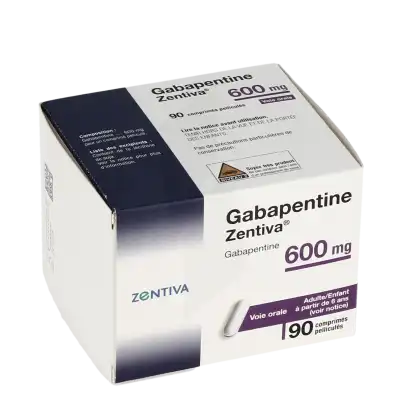 Gabapentine Zentiva 600 Mg, Comprimé Pelliculé à Chelles
