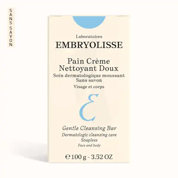 Embryolisse Pain Crème Nettoyant Doux 100g