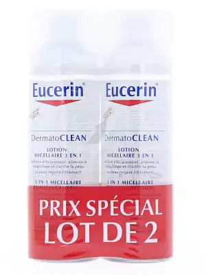 Dermatoclean Lotion Micellaire 3 En 1 Eucerin 200ml X2 à PARON