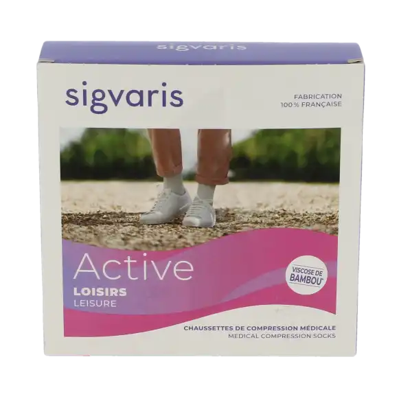 Sigvaris 2 Active Loisirs New Chaussette Femme Rose Pêche Sn