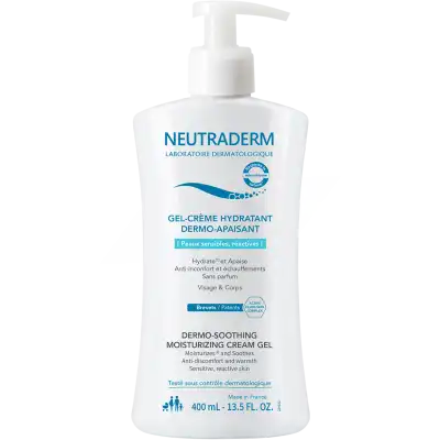 Neutraderm Gel Crème Hydratant Dermo-apaisant Fl Pompe/400ml à MANDUEL