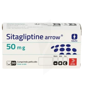 Sitagliptine Arrow 50 Mg, Comprimé Pelliculé