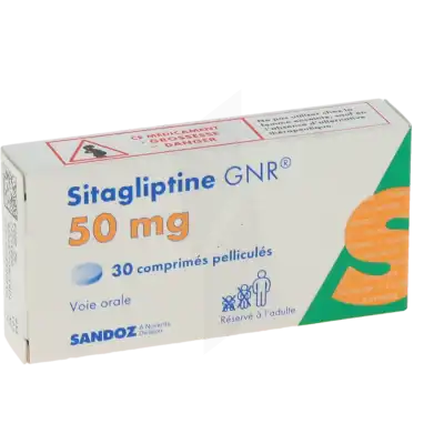 Sitagliptine Gnr 50 Mg, Comprimé Pelliculé à RUMILLY