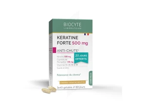 Biocyte Kératine Forte 500 Gélules B/120
