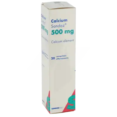 Calcium Sandoz 500 Mg, Comprimé Effervescent à PODENSAC