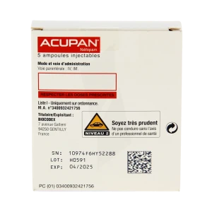 Acupan 20 Mg/2 Ml, Solution Injectable