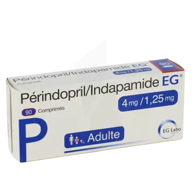 Perindopril/indapamide Eg 4 Mg/1,25 Mg, Comprimé à LIVRON-SUR-DROME