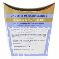 Lingettes Démaquillantes Lavables Et Réutilisables B/8