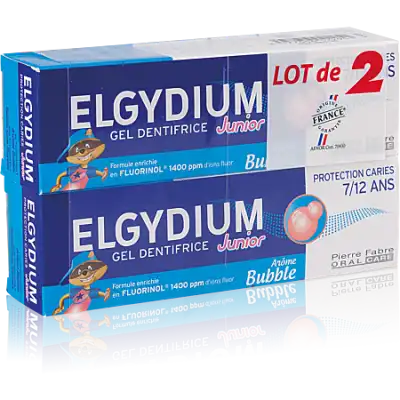 Elgydium Junior Protection Caries Pâte Dentifrice Bubble 7-12ans 2t/50ml à AIX-EN-PROVENCE