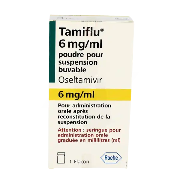 Tamiflu 6 Mg/ml, Poudre Pour Suspension Buvable