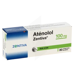 Atenolol Zentiva 100 Mg, Comprimé Sécable