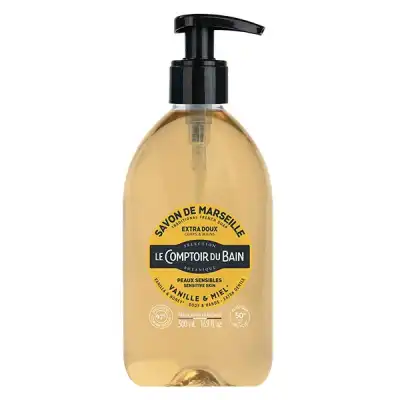 Le Comptoir Du Bain Savon Liquide De Marseille Surgras Vanille Miel Fl Pompe/500ml à ROCHEMAURE