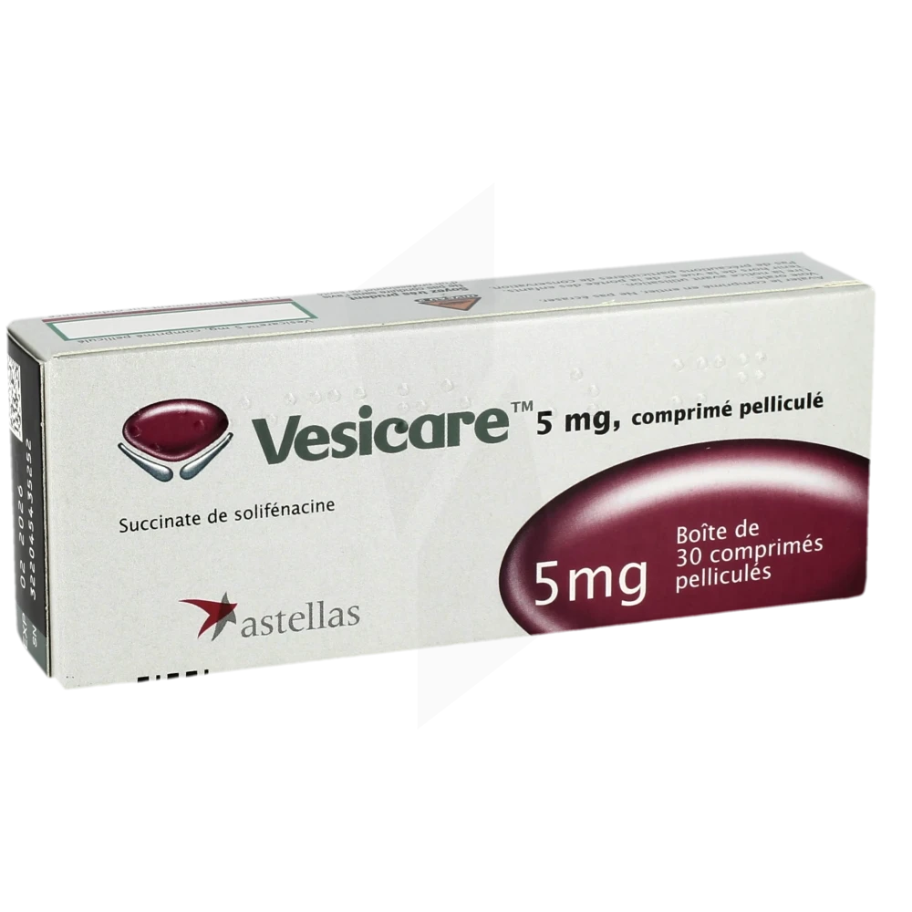 Vesicare 5 Mg, Comprimé Pelliculé