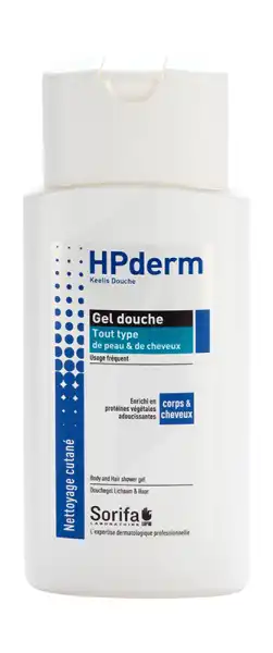 Hpderm® Gel Douche Tout Type De Peau Et De Cheveux Flacon De 200ml