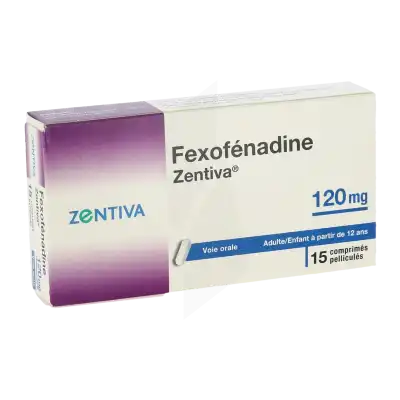 Fexofenadine Zentiva 120 Mg, Comprimé Pelliculé à NANTERRE