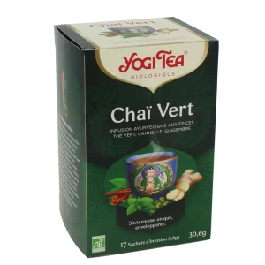 Yogi Tea Tisane Ayurvédique Chaï Vert Bio 17 Sachets/1,8g