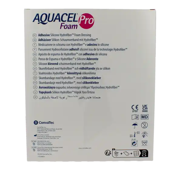 Aquacel Foam Pro Pans Hydrocel 15x15cm B/10
