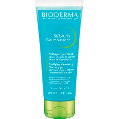 Bioderma Sébium Gel Nettoyant Purifiant Peau Mixte à Grasse Format Voyage 100ml à Lavernose-Lacasse