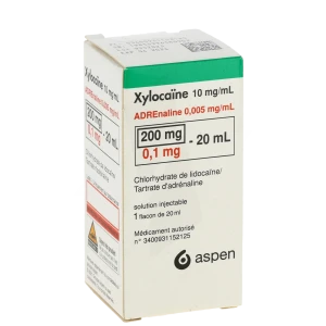 Xylocaine 10 Mg/ml Adrenaline 0,005 Mg/ml, Solution Injectable