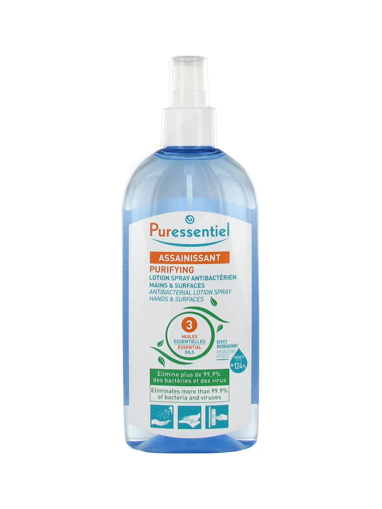 Puressentiel Lotion Spray Antibactérien Mains & Surfaces 80ml