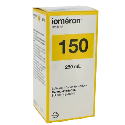 IOMERON 150 (150 mg Iode/mL), solution injectable