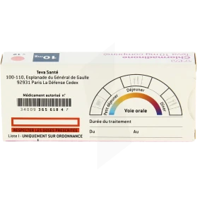 Chlormadinone Teva 10 Mg, Comprimé