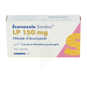 Econazole Sandoz L.p. 150 Mg, Ovule à Libération Prolongée