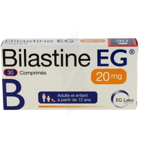 Bilastine Eg 20 Mg, Comprimé