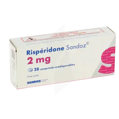 Risperidone Sandoz 2 Mg, Comprimé Orodispersible à Lherm