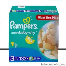 PAMPERS COUCHES ACTIVE BABYDRY 4-9KG X 132